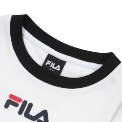 Fila Linear Crop Top - Naisten Rintaliivit - Valkoinen | FI-86300